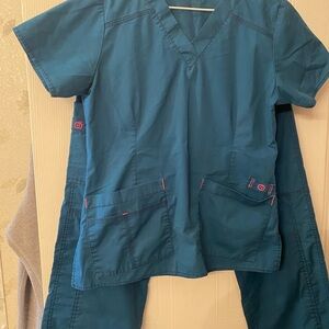 WonderWink Blue Scrub Set